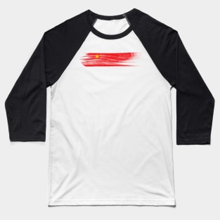 China Flag Design BY OverView Baseball T-Shirt